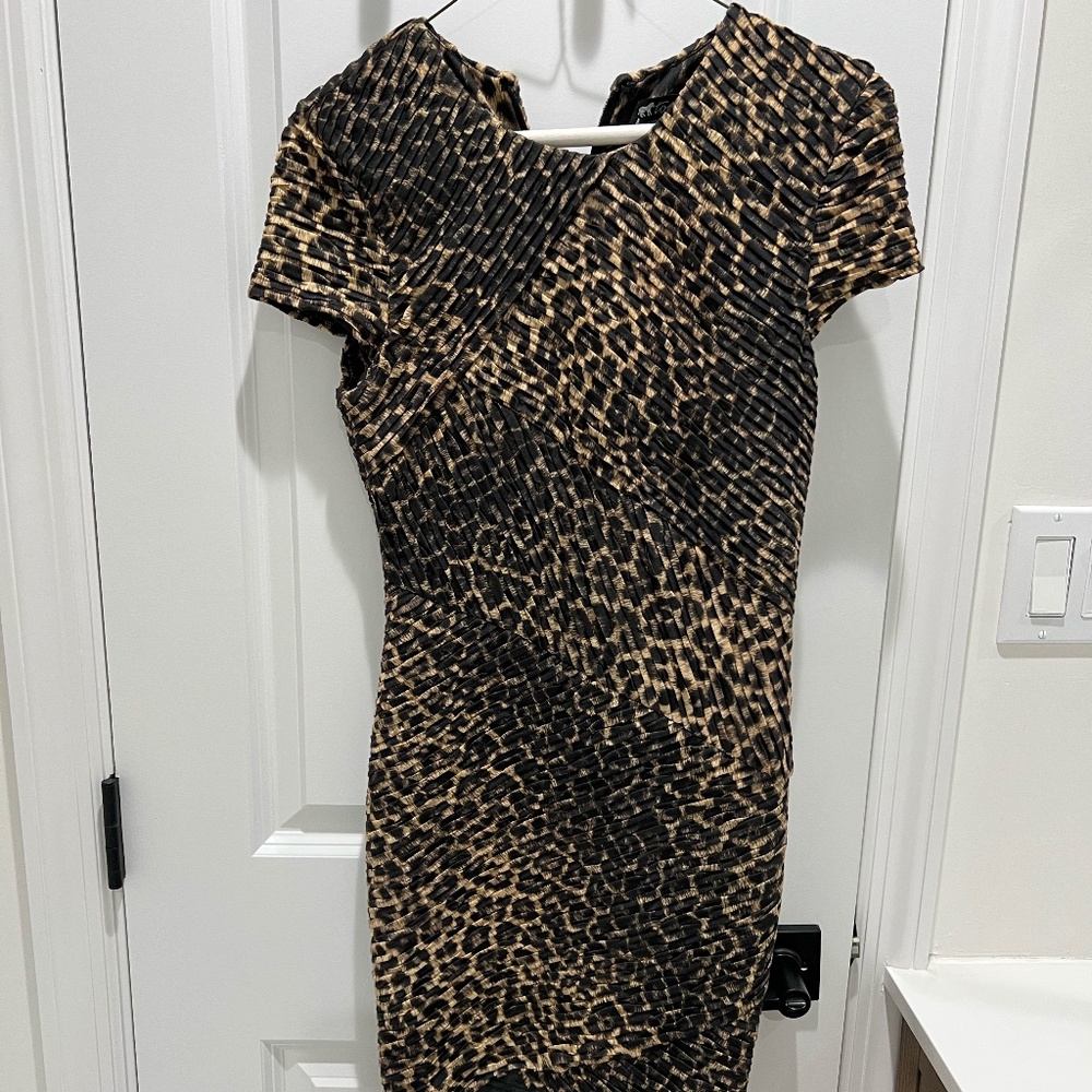 Torn by Ronny Kobo Cheetah Mini Dress